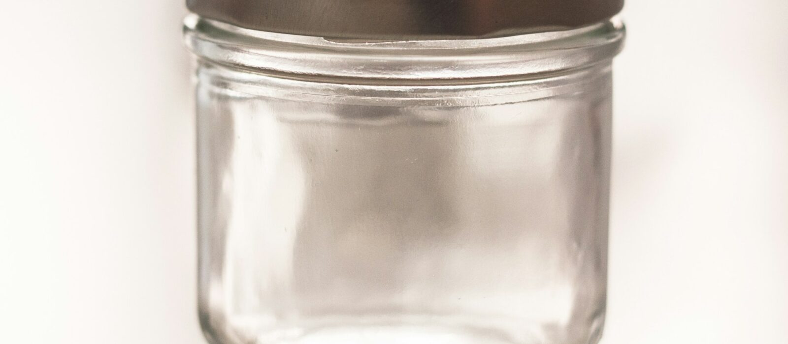 A glass jar